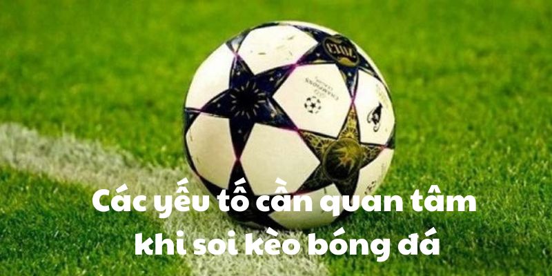 Các yếu tố cần quan tâm khi soi kèo bóng đá Các yếu tố cần quan tâm khi soi kèo bóng đá